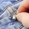 thumbnail image 4 of Botones de cintura para pantalones vaqueros, herramientas de costura de decoración, ajustables, desmontables, reutilizables, sin clavos, 10 piezas, 4 of 4