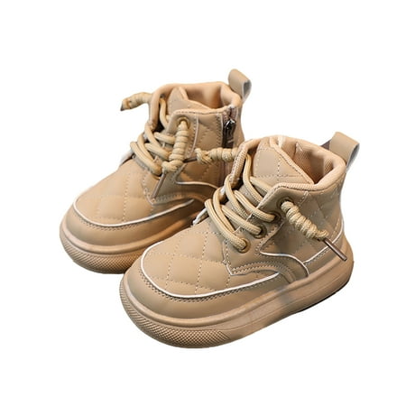 

Meihuid Baby Walking Shoes Winter Snow Boots Solid Color Warm Shoes