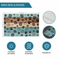 thumbnail image 6 of Aqua Brown Placemats Set of 4, Rustic Farmhouse Dog Paw Vintage Placemats for Dining Table, Place Mats for Kitchen Tabletop, Waterproof Wipeable Dining Table Mats Set, 6 of 9
