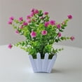 thumbnail image 1 of Artificial Potted Flowers Fake False Plants Outdoor Garden Home In Pot Decor, 1 of 5