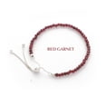 thumbnail image 5 of Natural Red Garnet Round Shape Bracelets in Sterling Silver for Women, January Birthstone Jewelry for Her Birthday, Wedding Anniversary, Christmas, Mothers Day, 5 of 7