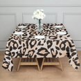 thumbnail image 3 of Beige and Black Of Leopard Print Square Tablecloth,Waterproof Square Table Cover,Wipeable Spillproof Washable Table Cover for Home Kitchen Party Decor 52"x52"(132x132cm), 3 of 6