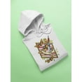 thumbnail image 3 of Dagger With Moth Hoodie Women -Image by Shutterstock, Female Medium, 3 of 4