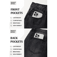 thumbnail image 5 of EMMIOL Men's Wide Leg Jeans Y2K Vintage Baggy Jeans 90s Hip Hop Streetwear Loose Fit Denim Pants, 5 of 8