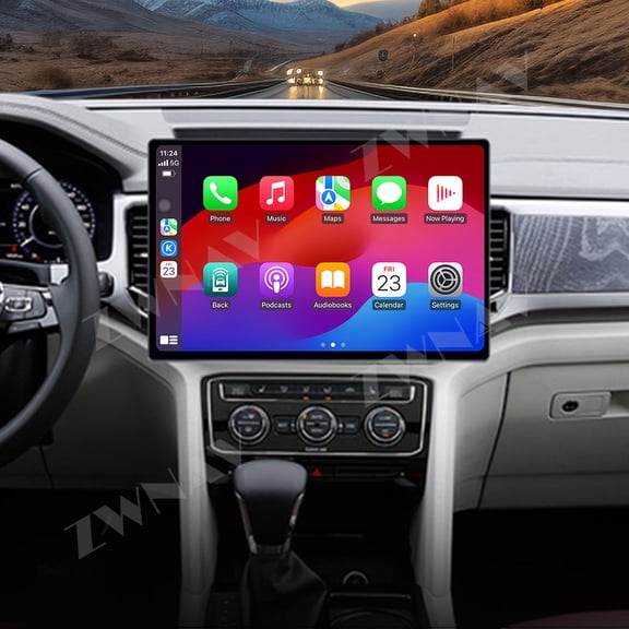 ZWNAV 13.3 inch Car Radio for Volkswagen Touron 2021-2022 Wireless Carplay Android Auto Multimedia Player GPS Navigation Stereo Screen