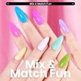 thumbnail image 3 of Set de esmaltes de uñas Beetles, 12 colores, neón, de secado rápido, con bolsa, 3 of 9