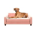 thumbnail image 6 of Ollie & Hutch Pin Tufted Pet Sofa, Large Size Bed for Dog or Cat, Pink Velvet, 6 of 17