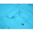 thumbnail image 6 of Little Donkey Andy Men's UPF 50+ UV Protection Shirt, Long Sleeve Fishing Hiking Shirt Sea Blue XL, 6 of 7