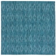 thumbnail image 2 of Safavieh Courtyard Teodor Geometric Indoor/Outdoor Area Rug, Turquoise/Blue, 6'7" x 6'7" Square, 2 of 13