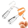 thumbnail image 4 of Xingzhi Batteur à Oeufs Rotatif à Manivelle avec Poignée Mélangeur en Acier Inoxydable Fouet à Oeufs Mélangeur Agitateur Anti-Rouille Gadget Restaurant Blanc, 4 of 5