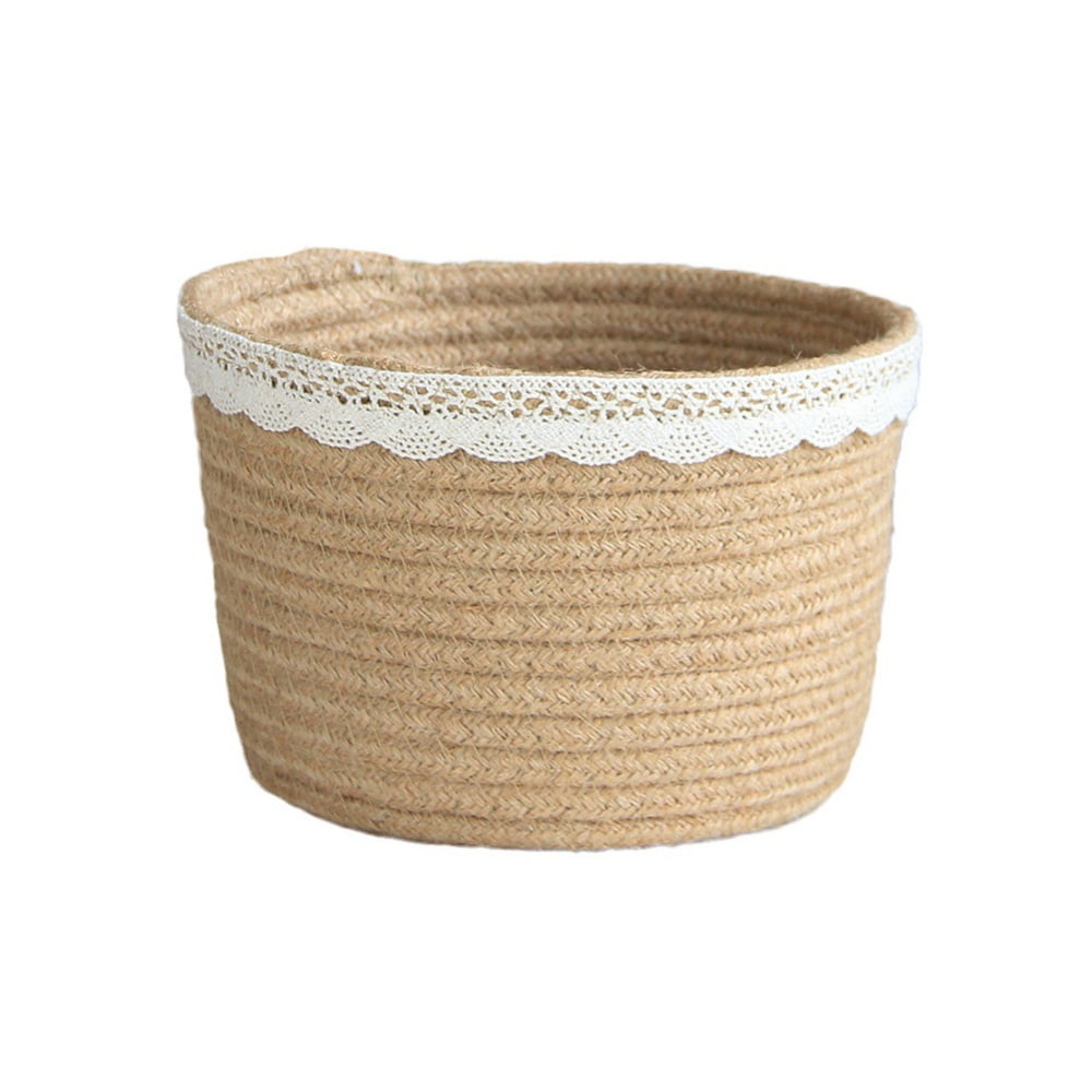 Baskets Storage basket with wooden lid bedroom or nursery Basket for