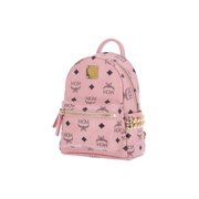 Mcm Men's Pink Stark Visetos Monogram Backpack Pink