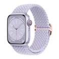 thumbnail image 1 of Adecuado para Apple Apple iwatch Correa de reloj plana para hebilla deslizante tejida de nailon arcoíris Correa elástica universal, 1 of 5