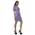 thumbnail image 4 of Moomaya Womens Casual Dresses Short Printed Womens V Neck Flowy Dress Plus Size, 4 of 6