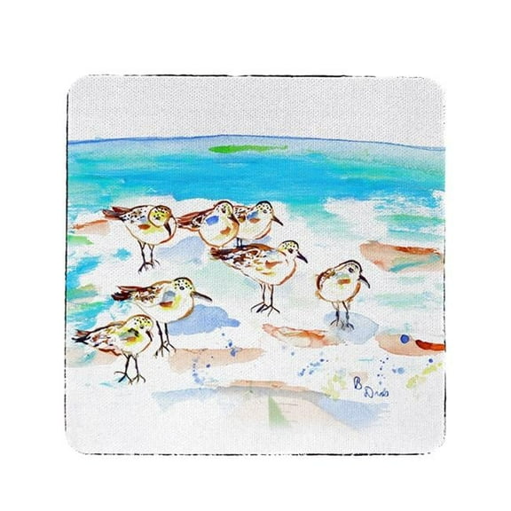 Betsy Drake CT1089 Seven Sanderlings Coaster - Set of 4