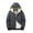 Gray, variant on Men's Solid Color Casual Cotton Zipper Long-Sleeve Jacket, Graphene Hooded Cotton Jacket with Sport Pocket Label, Warm and Lightweight for Outdoor Activities,Gray XL