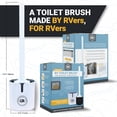 thumbnail image 2 of Silicone RV Toilet Brush, Compact, Won't Damage Toilets or Seals, Wall-Mount No-Drip Holder, 2 of 4