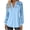 Sky Blue, variant on Staron Spring Summer Women's Casual Top V Neck Lace Trim Sleeveless Loose Blouse, White XXL