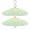 Lightgreen-10.5'' / 2PCS, variant on 10.5 Inch Hummingbird Feeder Shade Dome Cover Rain Guard Weather For Bird Umbrella House Outdoor Squirrel Flower Design(light Green)