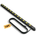 thumbnail image 1 of ZESEN Regleta de alimentación larga de 12 salidas con cable de 15 pies, protector contra sobretensiones industrial de alta resistencia, certificado ETL, ideal para talleres, garajes y bancos de trabaj, 1 of 5