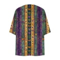 thumbnail image 4 of Cardigans For Women Chiffon Summer Kimono Short Sleeve Open Front Beach Kimono Hawaiian Floral Printed Lightweight Casual Chiffon Kimono Plus Size Beach Cover Up Elegant Sweat Boho Top Multicolor XXL, 4 of 5