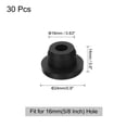 thumbnail image 2 of Uxcell 30 Pcs Bouchons de Trou, Silicone Résistant à la Chaleur Type Flush pour Trou de 16mm(5/8 Pouce), Noir, 2 of 5