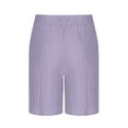 thumbnail image 4 of Dolkfu Summer Shorts for Men Retro Drawstring Classic Fit Shorts Elastic Waist Texured 5 Inseam Shorts Men 3X, 4 of 5
