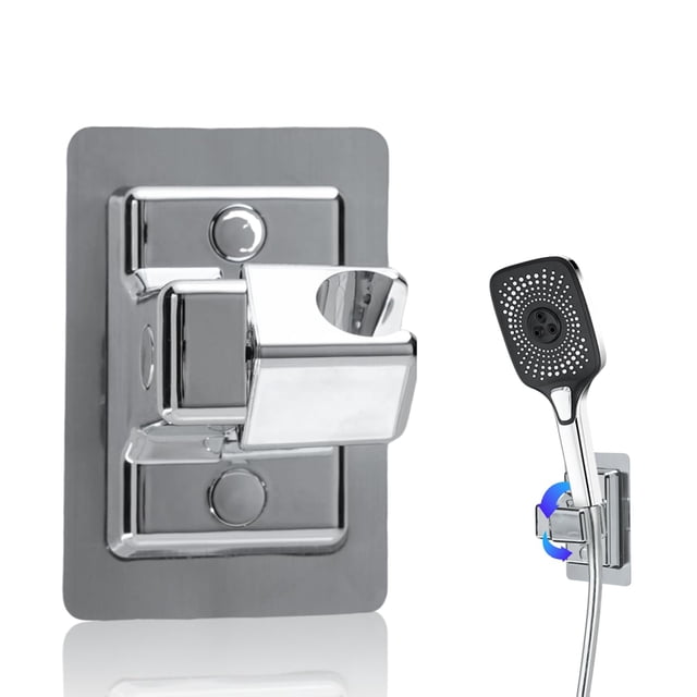 Soporte de pared para cabezal de ducha HONGYUETECH, impermeable, cromado