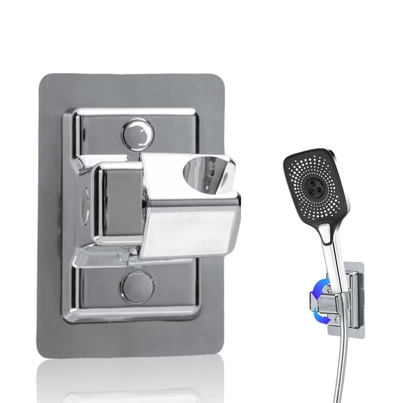 Soporte de pared para cabezal de ducha HONGYUETECH, impermeable, cromado