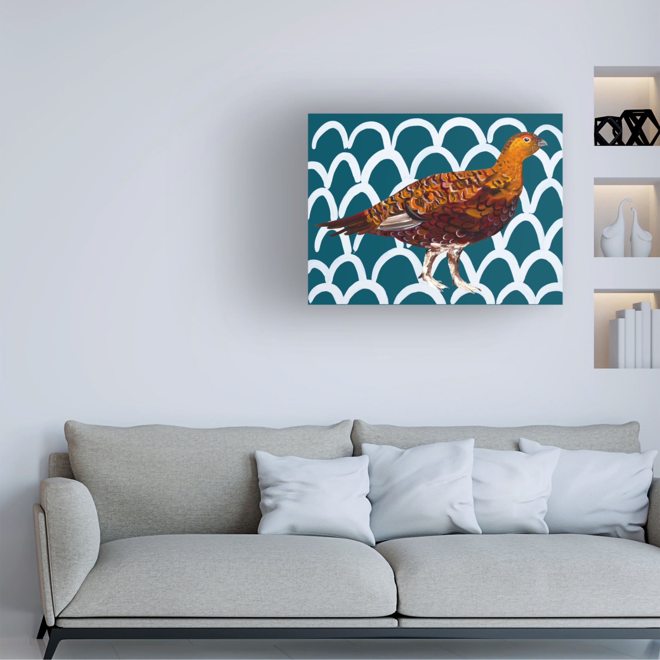 Trademark Fine Art Alice Straker  Gorgeous Grouse Canvas Wall Art