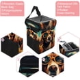 thumbnail image 2 of Dog Retro Foldable Car Trash Can with Lid, Leak-Proof, and Hanging Storage Bag - Car Garbage Can, Car Trash Can, Trash Can for Car, 2 of 6