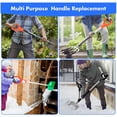 thumbnail image 3 of 3.2cm D Shaped Plastic Grip Shovel Handle Replacement Spades Forks Garden Snow Removal For Digging Raking Tools, 3 of 8