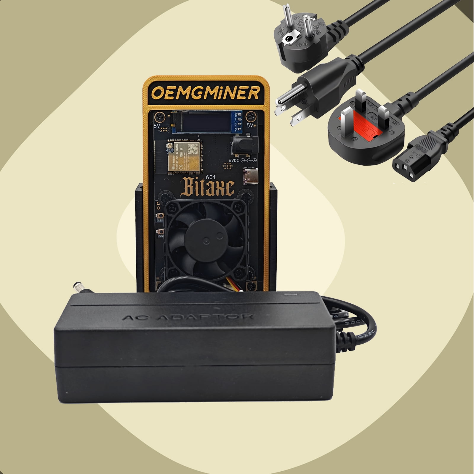 Bitaxe Gamma 601 BTC Miner 1.2TH/s, BM1370 ASIC Chip, 2.4G WiFi