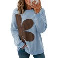 thumbnail image 2 of Womens Sweatshirt Long Sleeve Crew Neck Casual Lightweight Soft Sweatshirts Loose Pullover Tops Floral Clothes, 2 of 4