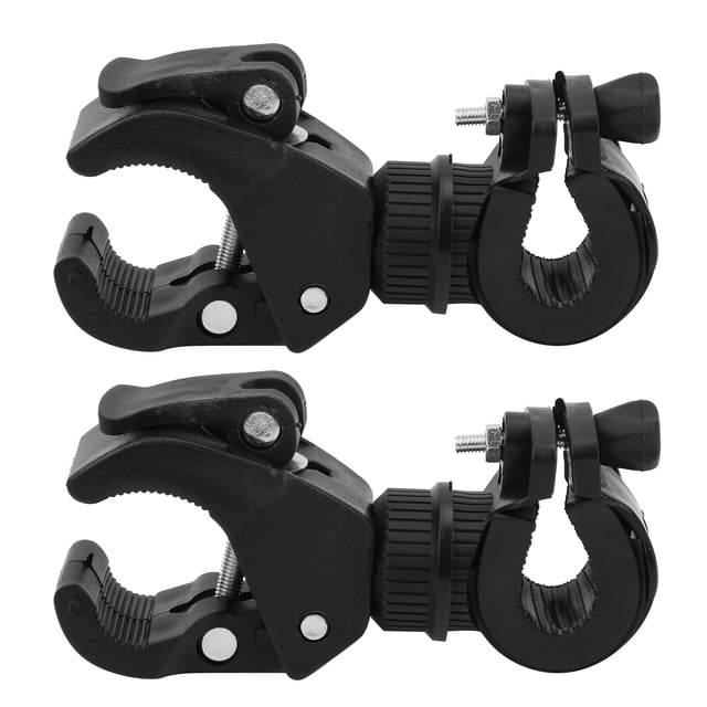 Soporte para Linterna Jadeshay 2 Piezas Accesorio para Bicicleta Color Negro