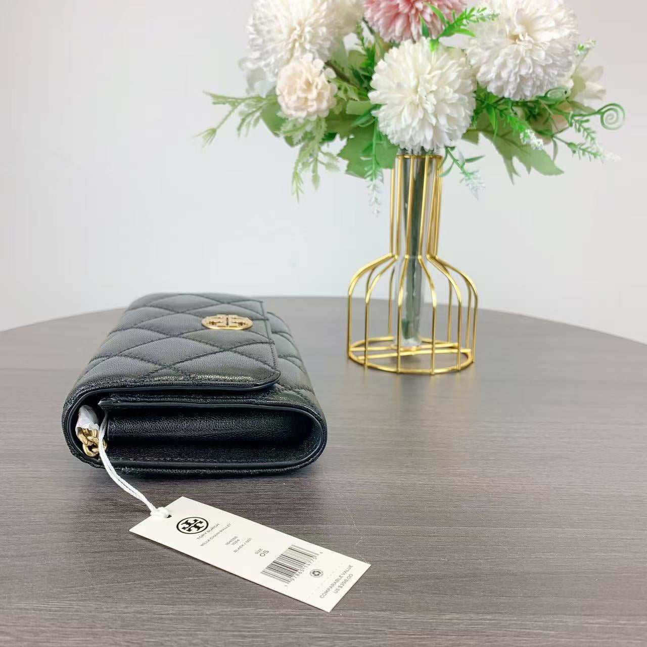 たまちゃー Tory Burch 164055 WILLA CHAIN WALLET IN BLACK - Walmart.com