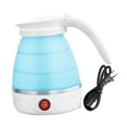thumbnail image 2 of Lipstore Travel Folding Electric Kettle Tea Pot 1.2L with Separable Power Cord Fast Boiling Easy Storage Camping Water Boiler Foldable Blue, 2 of 8