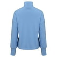 thumbnail image 5 of ManxiVoo Women's High Neck Pure Cotton Sweatshirt Long Sleeve Versatile Solid Color Casual Winter Pullover M Size Sky Blue, 5 of 6