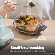 Ninja Crispi Glass Air Fryer 4-Qt, 4-in-1, Air Fry Bake Recrisp, Portable, Dishwasher Safe, FN101SG Sage