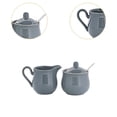 thumbnail image 5 of QSTDGVPW Ceramic Sugar Bowl with Lid and Spoon Durable Creamer Pitcher Set for Coffee Tea Gray, 5 of 5