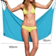 thumbnail image 6 of Eoperou Women Beach Shawl Solid Color Cross V Neck Sleeveless Backless Dress Up Irregular Hem Sun Lady Beach Bikini Cover Up Female Clothes, 6 of 8