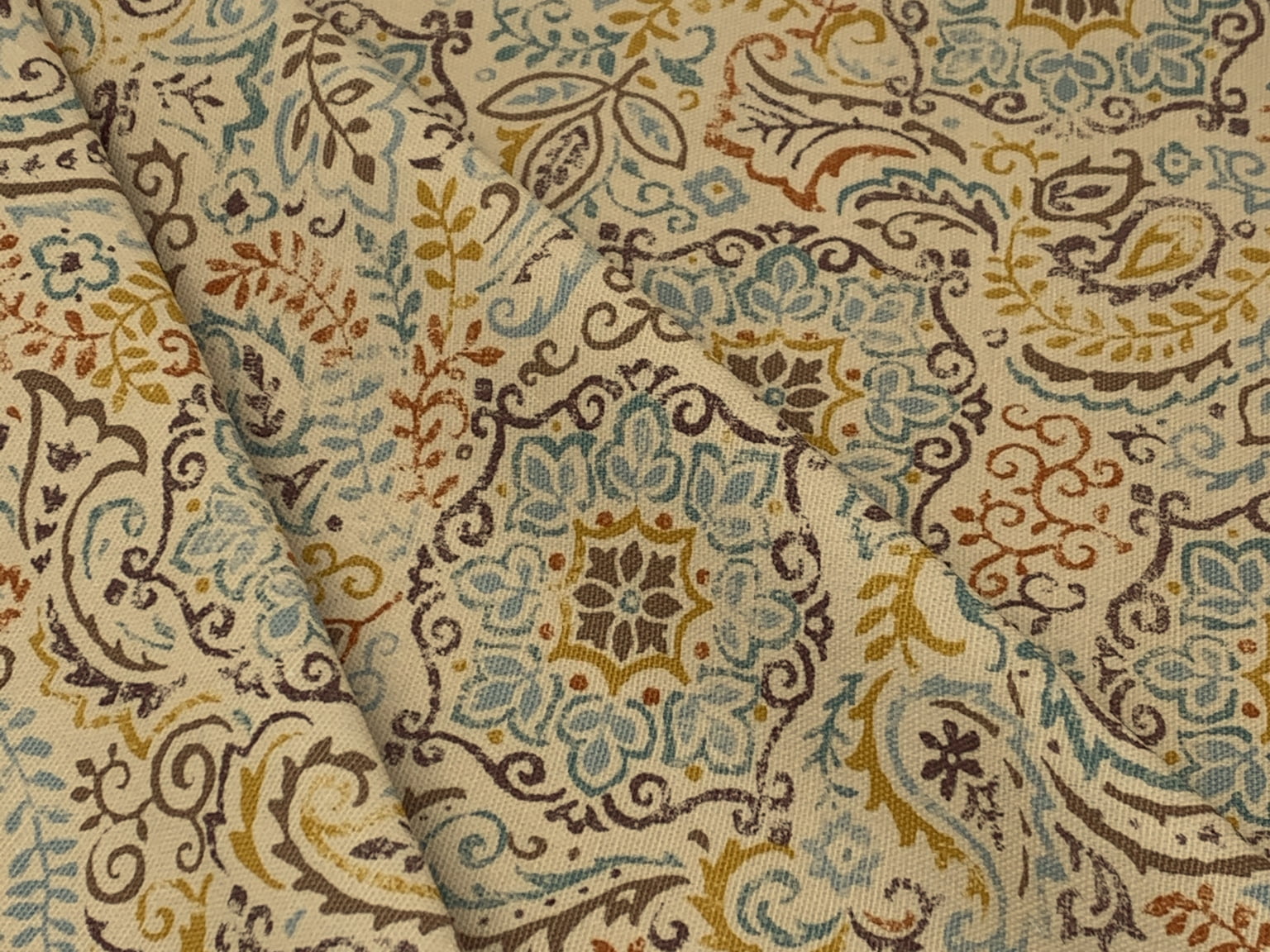 Waverly Inspirations 45" 100% Cotton Printed Sewing & Crafting Fabrics, 8 yd By the Bolt, Adobe