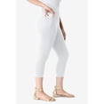 thumbnail image 3 of Roaman's Women's Plus Size Side-Pocket Essential Capri Legging, 3 of 6