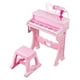 thumbnail image 4 of Juguete educativo de y taburete con micrófono para niños pequeños Rosado Hugo Teclas De Piano, 4 of 9
