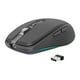 thumbnail image 2 of Ratón óptico ergonómico con receptor USB Luz RGB Silencio inalámbrico para computadora portátil Negro Macarena Ratón de computadora, 2 of 8