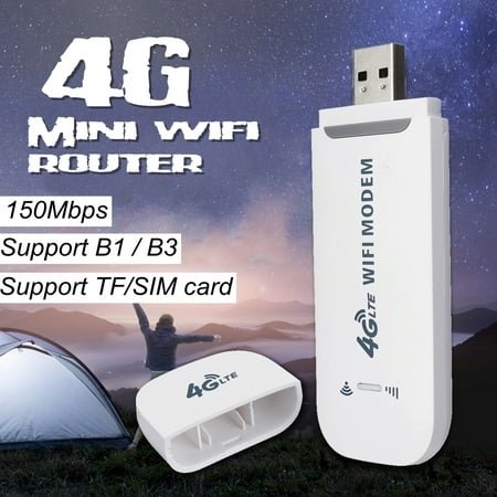 Portable Router 4G LTE WIFI Wireless Router USB Dongle Stick Mobile Broadband Hotspot SIM Card (Best 4g Router Uk)