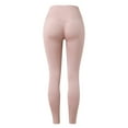 thumbnail image 5 of Women's Solid High Waist Workout Leggings - Elastic Yoga Pants, Polyester-Spandex Blend, True to Size, Hand Wash, 5 of 8