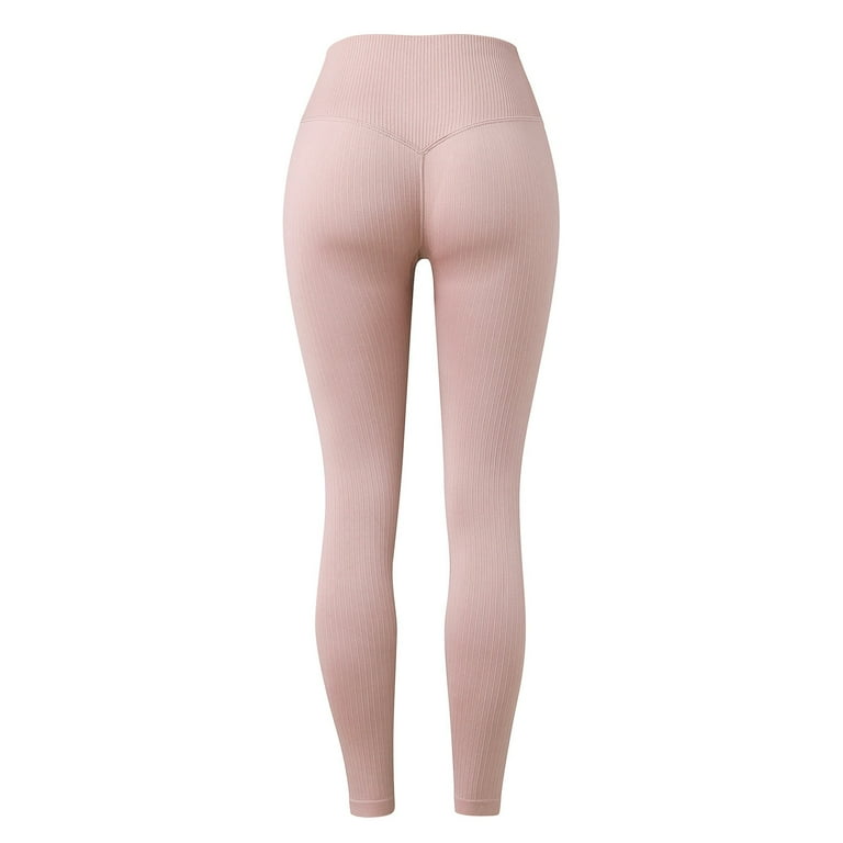ASFGIMUJ Women s Solid Pants Workout Leggings Yoga Pants with Pockets for Women Yoga Pants Small Ladies Sports Pants Transparent Yoga Pants for Women