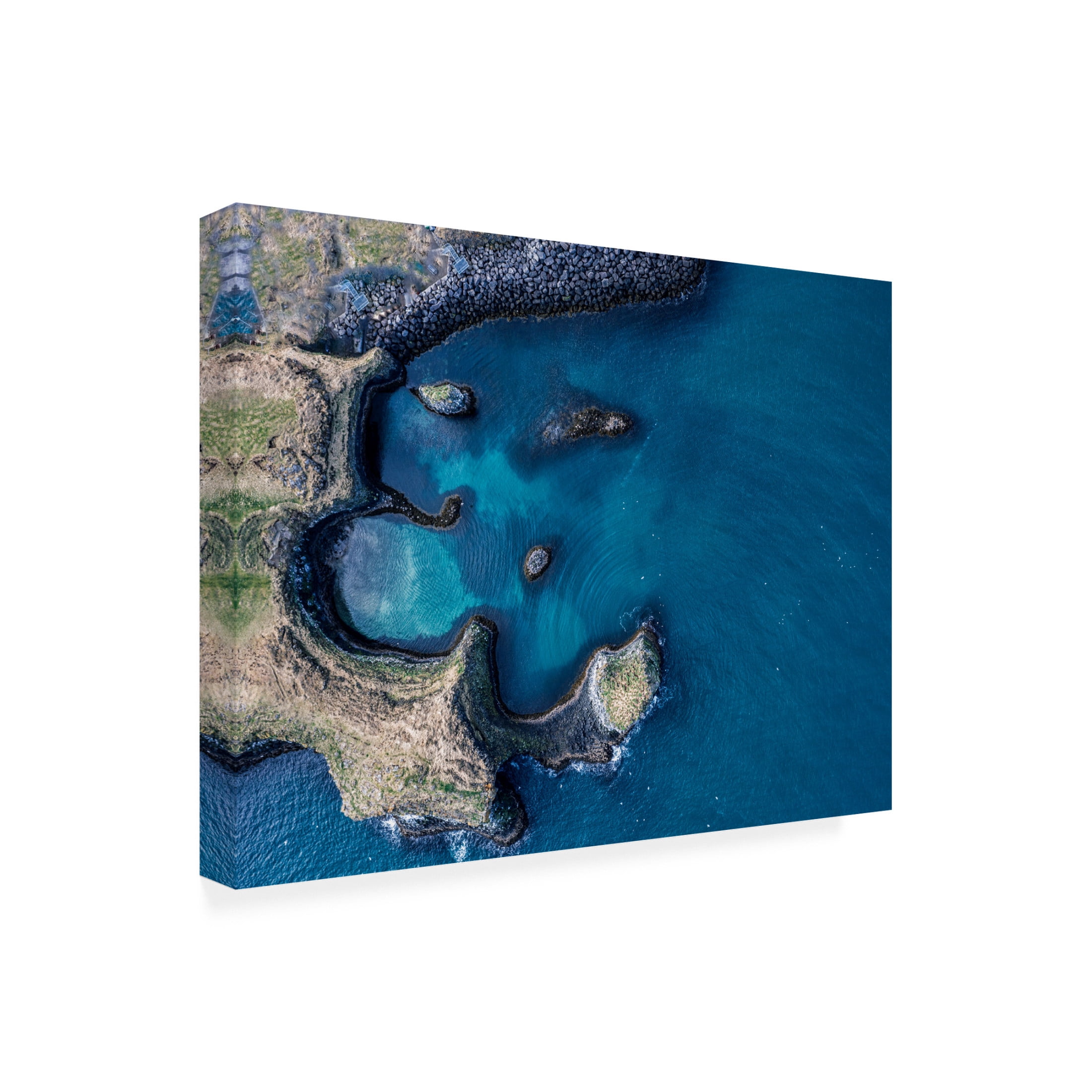 Trademark Fine Art Dennis Zhang Fishing Dock Bay Canvas Wall Art