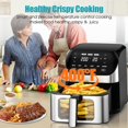 thumbnail image 6 of Air Fryer 6.2 QT Silver-L with Digital Touch Screen, 10 Presets, Viewing Window, and Non-Stick Basket, 6 of 7